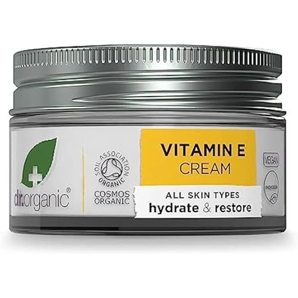 Fuktgivande kräm med ekologiskt vitamin E - Dr. Organic - 50 ml - För torr och mogen hud
