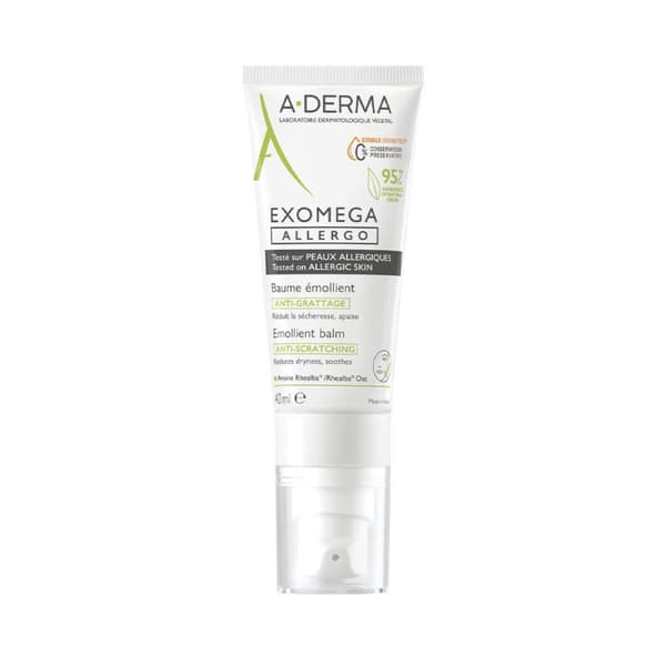 Rauhoittava balsami kutiavalle ja ärtyneelle iholle A-Derma Exomega Allergo 40 ml