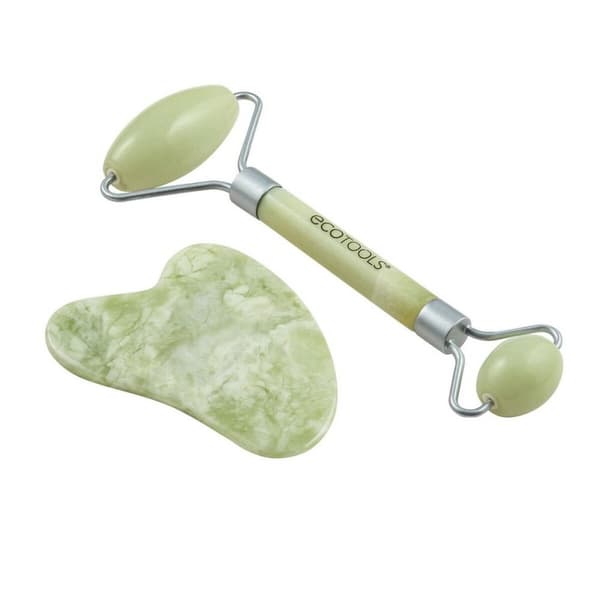 Anti-Aging-hoito kasvoille ja kaulalle Ecotools Jade Jade Setti 2 Kappaletta
