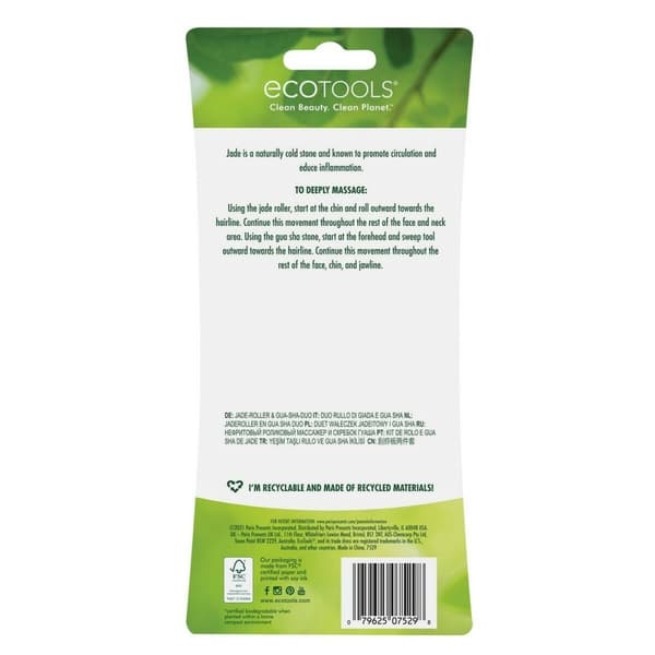 Anti-Aging-hoito kasvoille ja kaulalle Ecotools Jade Jade Setti 2 Kappaletta