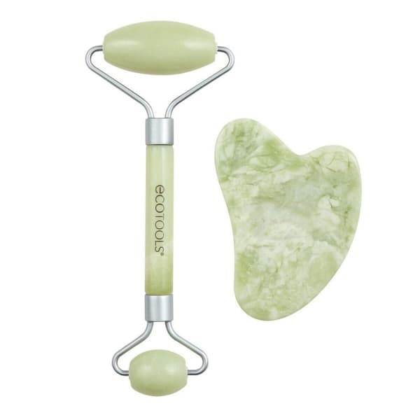 Anti-Aging-hoito kasvoille ja kaulalle Ecotools Jade Jade Setti 2 Kappaletta