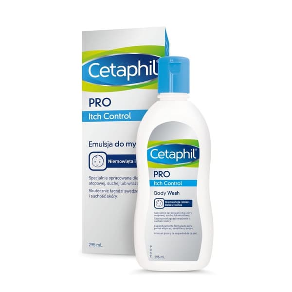 Vauvojen puhdistusmaito Cetaphil Pro Itch Control 295 ml