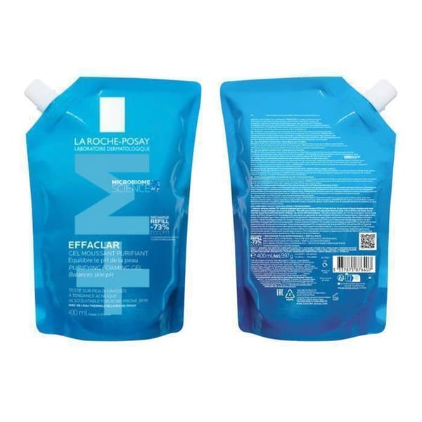 La Roche-Posay - Skumgel Effaclar - 400ml - Fet hud - Akne - Påfyllning