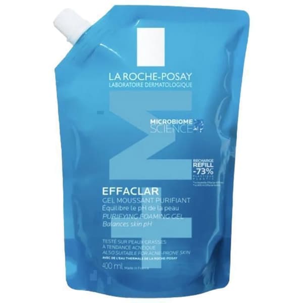 Gel Moussant - La Roche-Posay - Effaclar - 400ml - Fet hud - Akne - Påfyllning