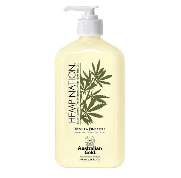 Australian Gold Hemp Nation Vanilla Pineapple Tan Extender Body Lotion 535 ml