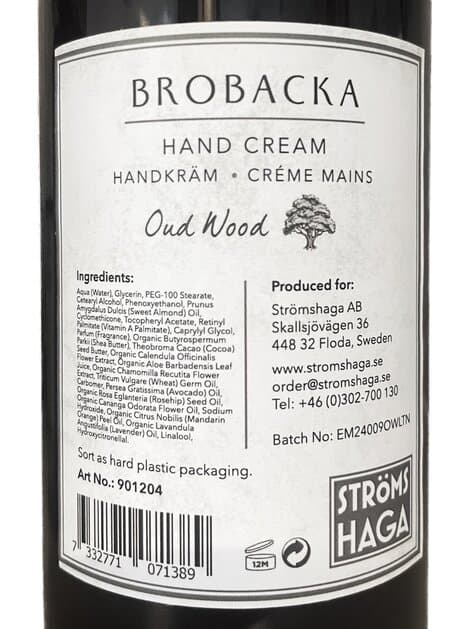 Handkräm Brobacka Oud Wood