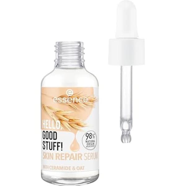 essence Hello, Good Stuff Restorative Facial Serum, Vit, Närande, Återställande, Genomskinlig, Vegansk, Oljefri,