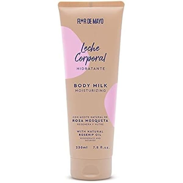 Kroppsmjölk - FLOR DE MAYO - BODY MILK nypon - 230 ml - Parabenfri - Alla hudtyper