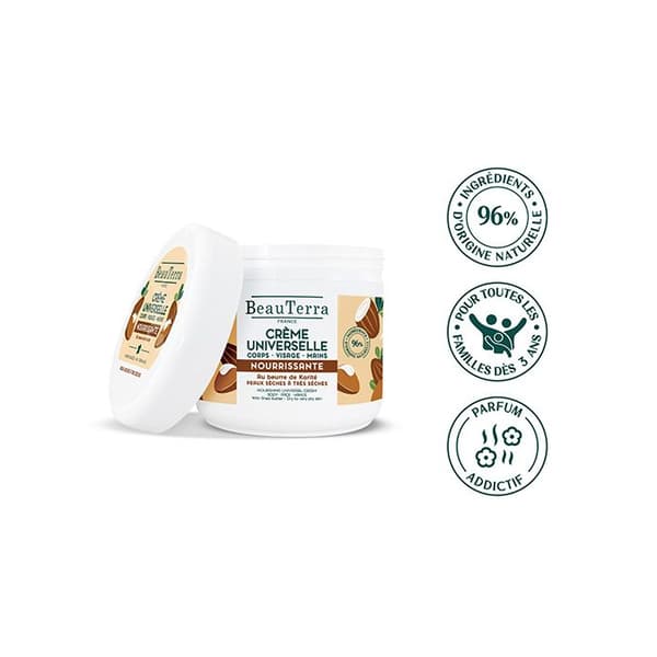Universal Nourishing Cream - Beauterra - 400ml - Vegan - Alla hudtyper - Cream Texture