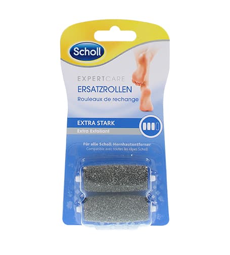 Scholl Velvet Smooth Extra Coarse Roller Heads with Diamond Crystals 2pcs