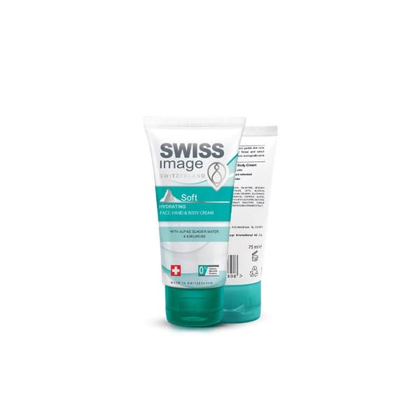 Swiss Image® Soft Hydrating ansikts-, hånd- og kroppskrem 75 ml