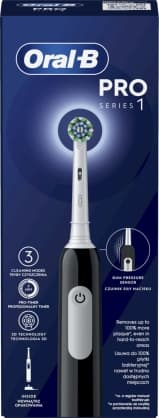 Elektrisk tandbørste, D305.513.3 Pro Series 1 Black Cross Action, Oral-B