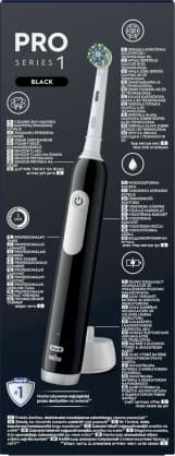 Elektrisk tandbørste, D305.513.3 Pro Series 1 Black Cross Action, Oral-B