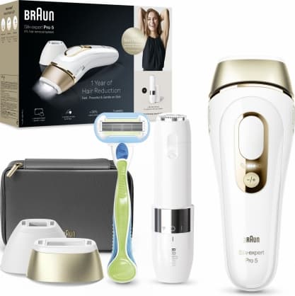 IPL-karvojen poisto, PL5146 Silk-expert Pro 5 IPL, Braun