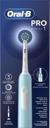 Elektrisk tandborste D305.513.3 Pro Series 1 Caribbean Blue Cross Action, Oral-B