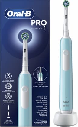Elektrisk tandborste D305.513.3 Pro Series 1 Caribbean Blue Cross Action, Oral-B