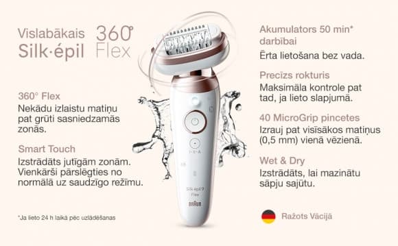 Epilator SES9-360 3D, Braun