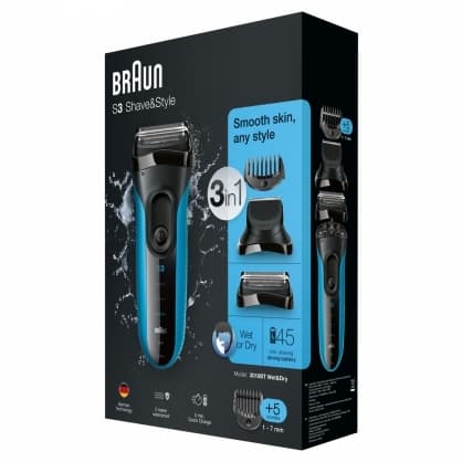 Barbermaskin 3010 BT WD Blå, Braun