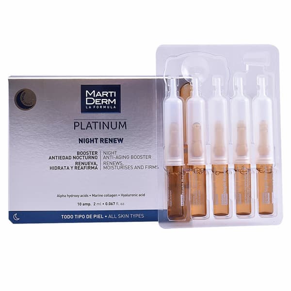 Ampuller Martiderm Platinum Night Renew - 30 Enheter