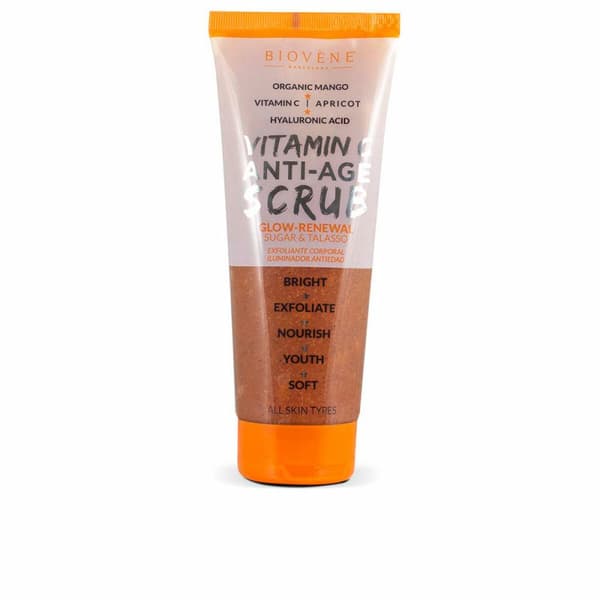 Kroppsskrubbgel Biovène Vitamin C Age Scrub Anti age Handtag C-vitamin 250 ml
