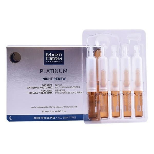 Ampullit Martiderm Platinum Night Renew - 10 Kappaletta