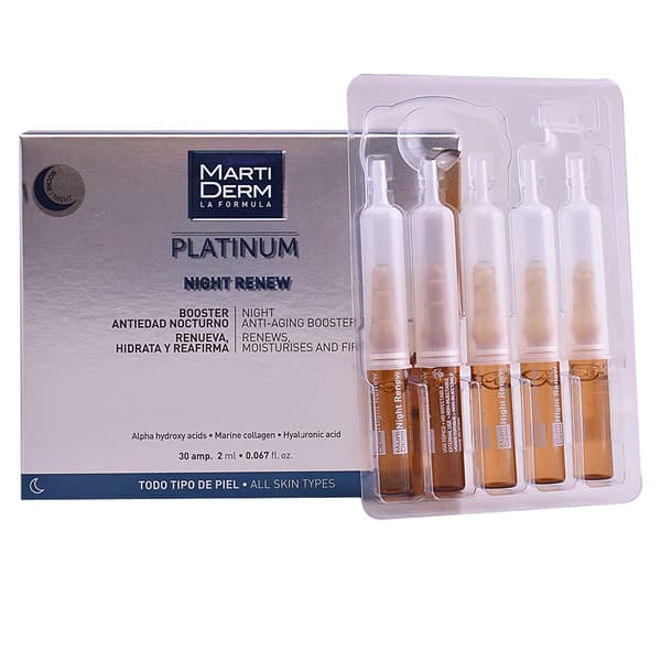 MARTIDERM PLATINUM NIGHT RENEW ampoules 30 x 2 ml