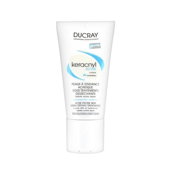 Keracnyl Repair anti-dry cream Ducray for anti-acne treatments 50 ml
