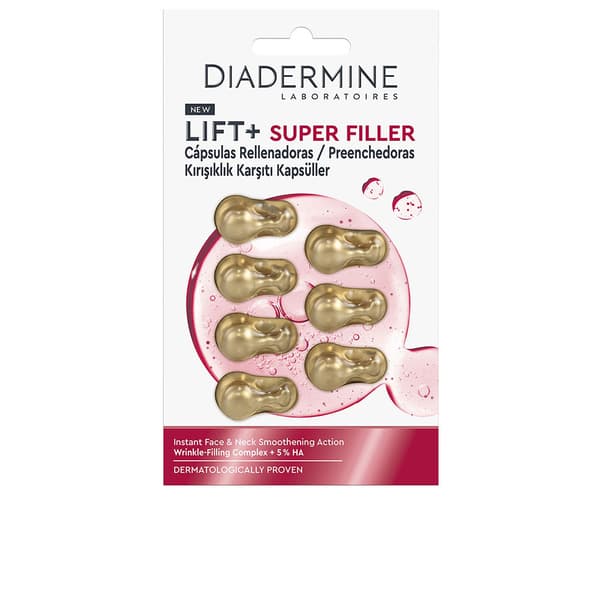 DIADERMINE LIFT + SUPER FILLER smoothing filler for face and neck capsules 7 u