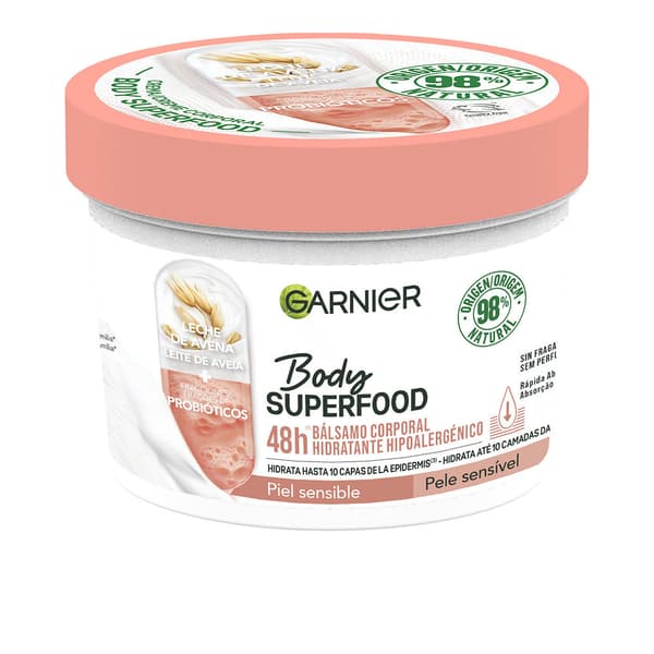 GARNIER BODY SUPERFOOD hypoallergenic moisturizing body balm 380 ml