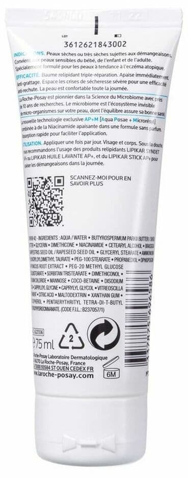 Hand Cream La Roche Posay Lipikar Baume AP+ (75 ml)