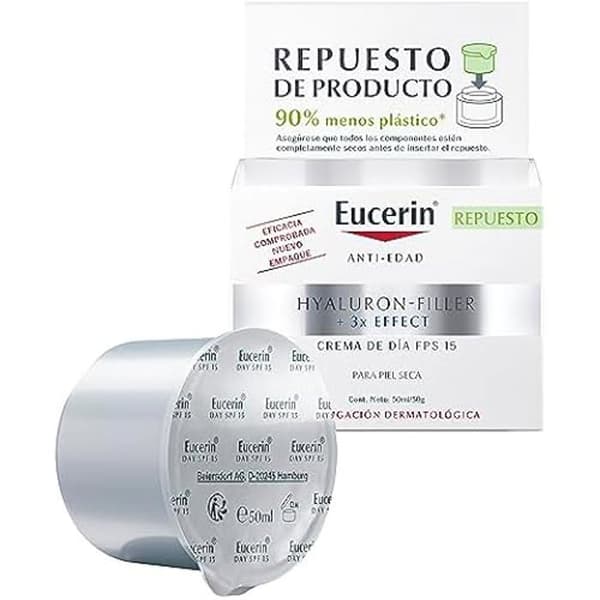 Kräm - EUCERIN - HYALURON FILLER - SPF15 - 50 ml - Torr hud - Parabenfri