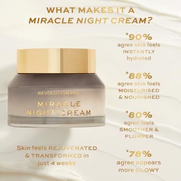 Night Cream - REVOLUTION PRO - Miracle Night Cream - 50ml - Vegansk - Anti-aging