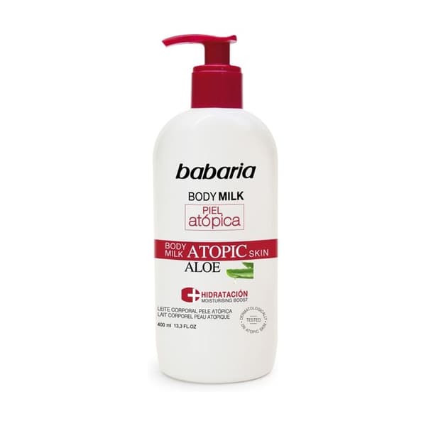 Eau de toilette Babaria PIEL ATOPICA aloe vera kroppsmjölk 0% 400 ml unisex