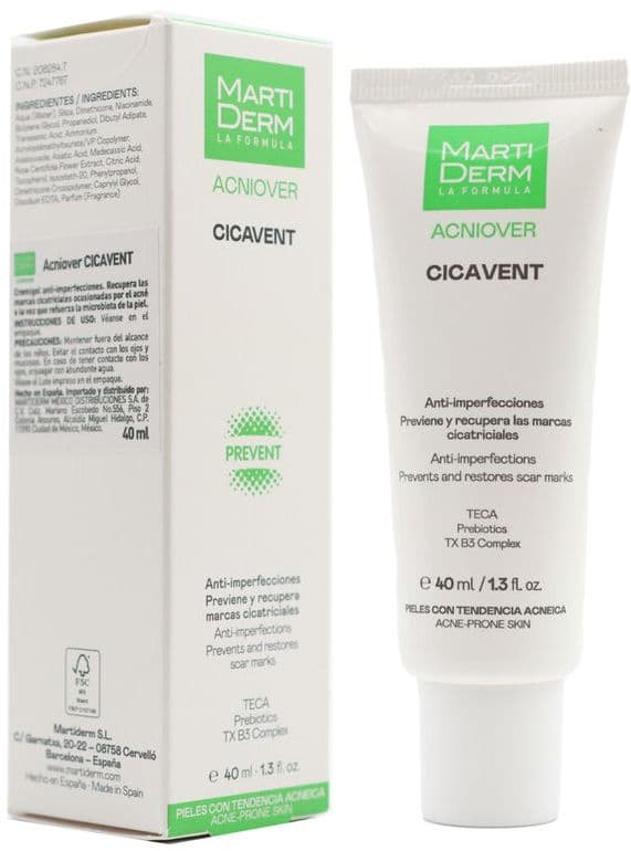 Anti-imperfection Treatment Martiderm Acniover Cicavent 40 ml