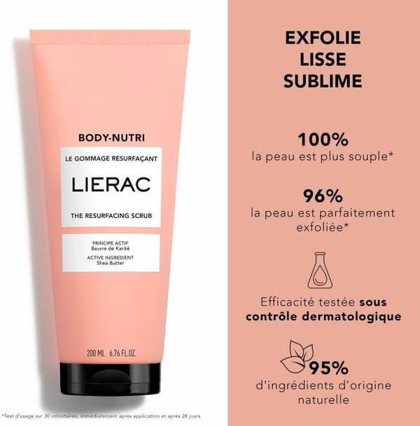 Body Exfoliator Lierac BODY-NUTRI Regenerating