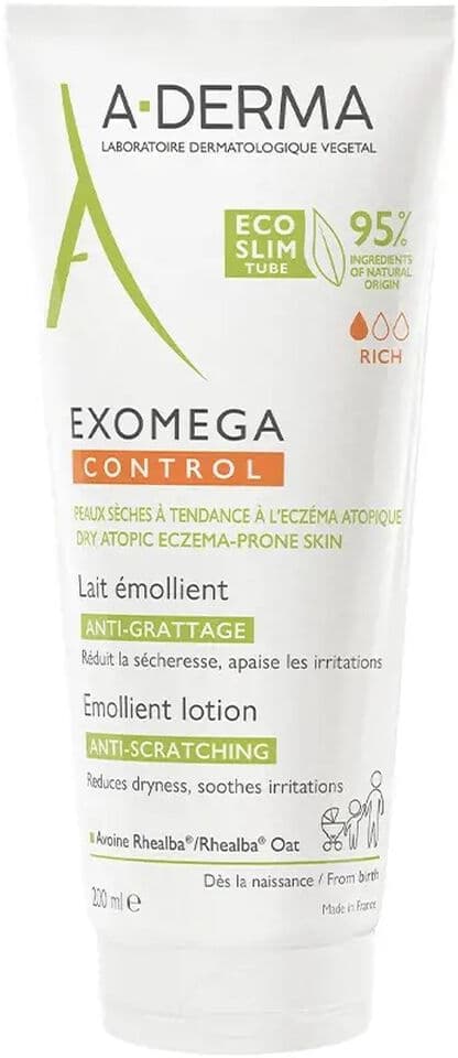 Body Lotion A-Derma Exomega Control 200 ml Itch and irritation relief