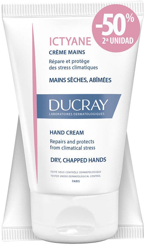 Hand cream Ducray Ictyane pack 2 x 50 ml