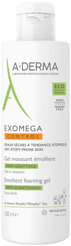 A-Derma Exomega Control emollient foaming gel 500 ml