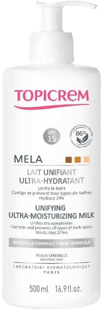 Moisturing Body Milk Topicrem Mela Anti-stain 500 ml