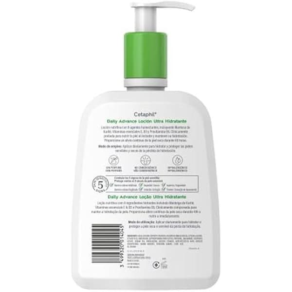 Lotion - CETAPHIL - Daily Advance - 473 ml - Känslig hud - Hypoallergen