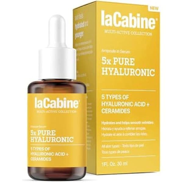 Serum - LA CABINE - 5X PURE HYALURONIC - 30 ml - Hypoallergen - Alla hudtyper