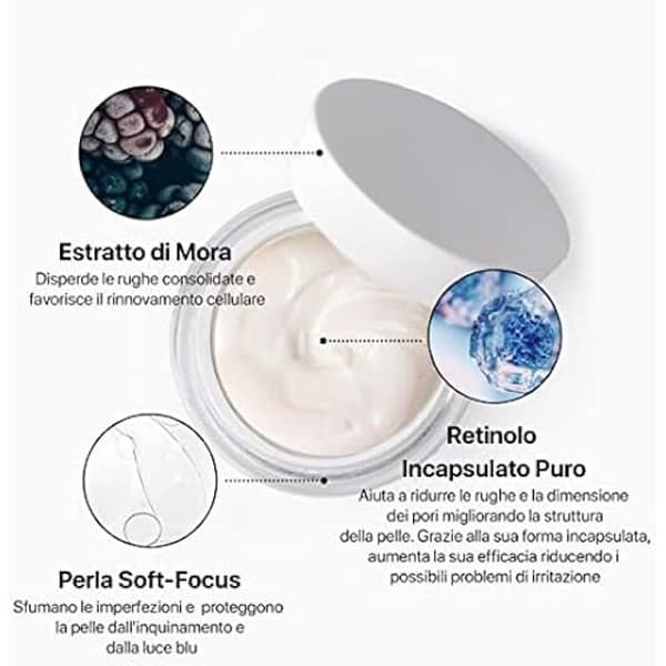 Kräm - LA CABINE - REN RETINOL - 50 ML - Allergivänligt - Anti-föroreningar - Rynkminskning