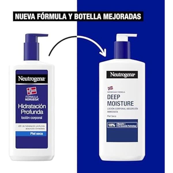 Moisturizing Lotion - NEUTROGENA - DEEP HYDRATION - 2 x 750ml - Torr hud - Parabenfri