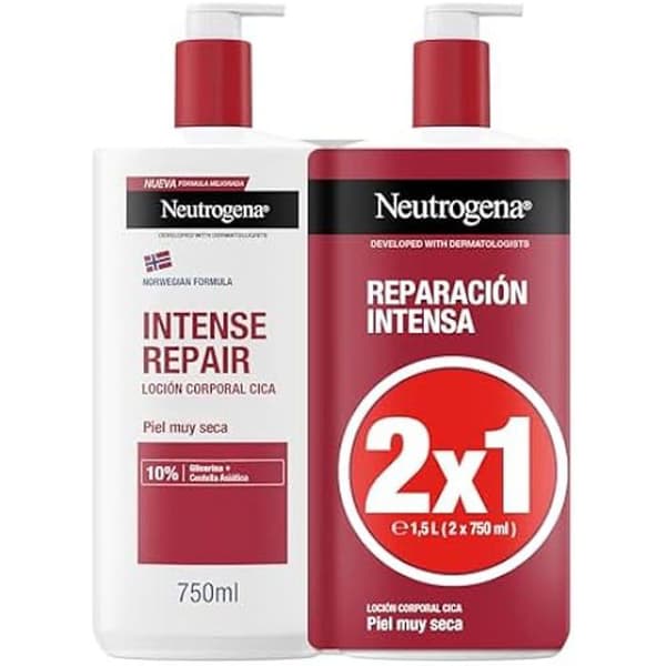 Lotion - NEUTROGENA - INTENSE REPARATION - 2 x 750ml - Hypoallergen - Mycket torr hud