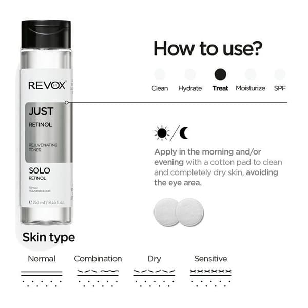 Toner - REVOX - B77 JUST RETINOL - 250 ml - Återupplivande - Alla hudtyper