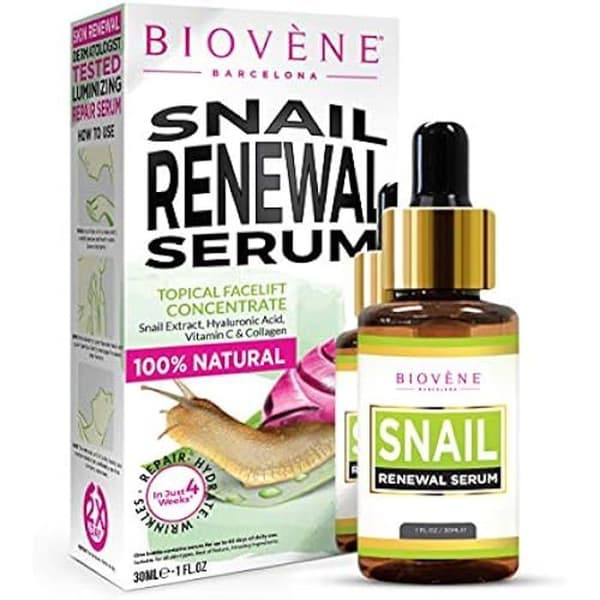 Biovène Snail Renewing Serum - Snigelserum återfuktar på djupet för att stärka hudens elasticitet + stimulerar