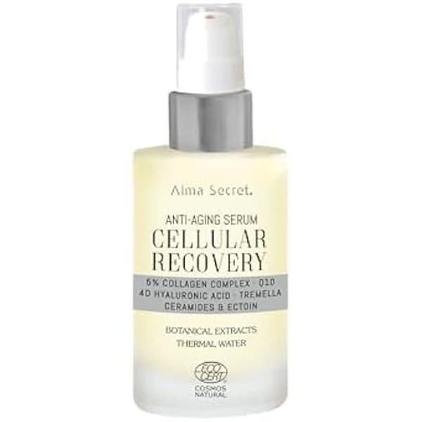 Anti-aging serum - ALMA SECRET - ÅTERHÄMTNING - Hyaluronsyra - Vegansk kollagen - Djup återfuktning