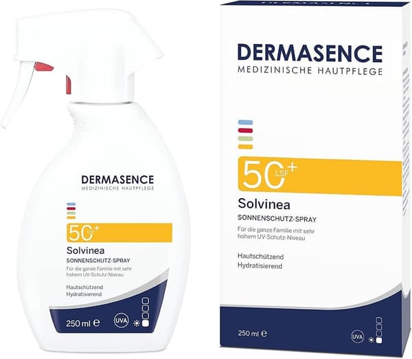 Dermasence Solvinea protective sunscreen spray SPF50+, 250 ml