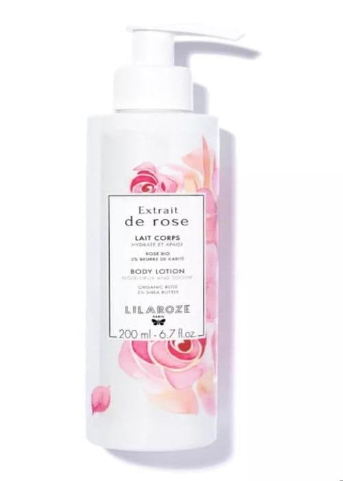 Lilaroze Paris Lait Corps Extrait de Rose Hydrate och Apaise sheasmör 200ml