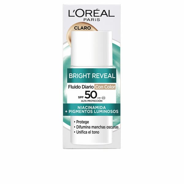 Ansiktskräm L'Oreal Make Up BRIGHT REVEAL NIACINAMIDA Spf 50 50 ml